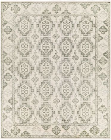 Palais PAL-2303 Dark Green, Light Gray Hand Knotted Traditional Area Rugs By Surya