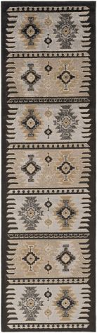 Paramount PAR-1046 Medium Gray, Charcoal Machine Woven Rustic Area Rugs By Surya