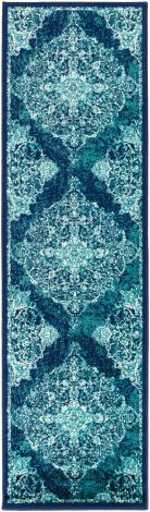 Paramount PAR-1098 Teal, Dark Blue Machine Woven Traditional Area Rugs By Surya