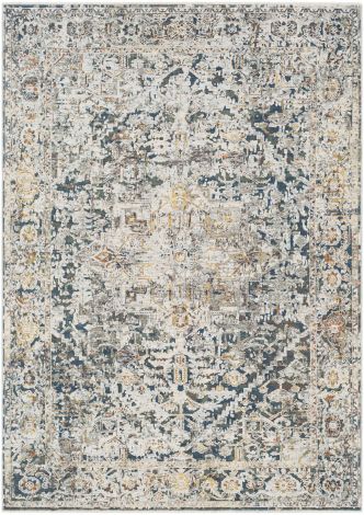 Presidential PDT-2300 Pale Blue, Bright Blue Machine Woven Traditional Area Rugs By Surya