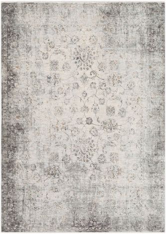 Presidential PDT-2310 Medium Gray, Ivory Machine Woven Traditional Area Rugs By Surya