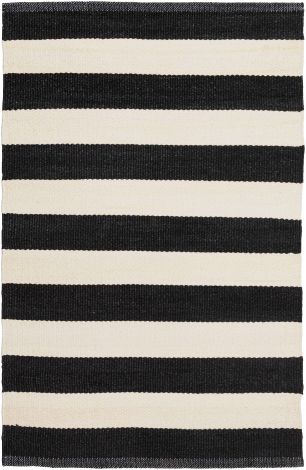 Picnic PIC-4005 Black, Cream Hand Woven Modern Area Rugs By Surya