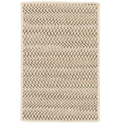 Chapman Wool PN31 Natural Rustic Farmhouse, Wool Braided Area Rug by Colonial Mills