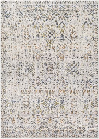Porto POO-2304 White, Light Gray Machine Woven Traditional Area Rugs By Surya