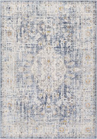 Porto POO-2305 White, Light Gray Machine Woven Traditional Area Rugs By Surya
