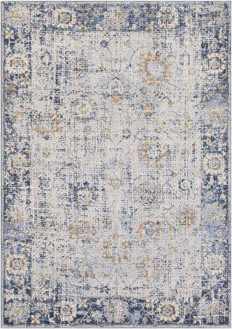 Porto POO-2309 White, Light Gray Machine Woven Traditional Area Rugs By Surya