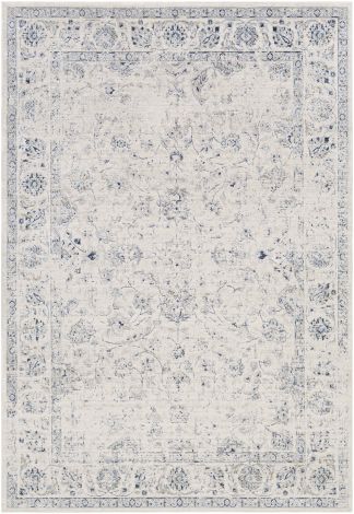 Porto POO-2315 White, Light Gray Machine Woven Traditional Area Rugs By Surya