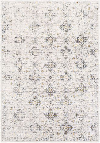 Porto POO-2316 White, Light Gray Machine Woven Traditional Area Rugs By Surya
