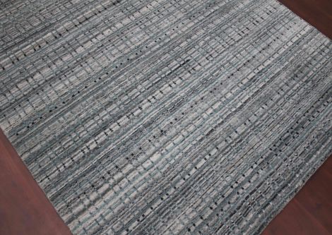 Paradise Lorette Gray / Blue Hand-Woven Wool Blend Area Rugs By Amer.