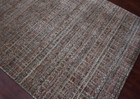 Paradise Lorette Brick Red Hand-Woven Wool Blend Area Rugs By Amer.