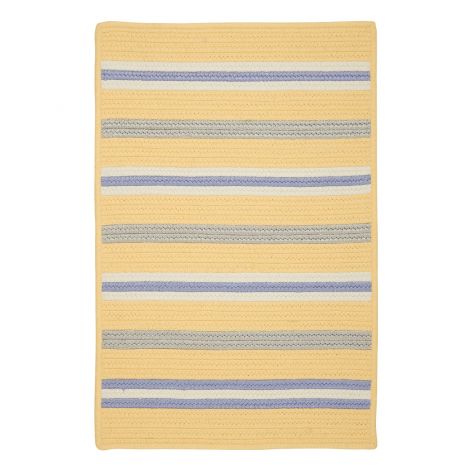 Painter Stripe PS31 Summer Sun Baby - Kids - Teen, Indoor - Outdoor Braided Area Rug by Colonial Mills