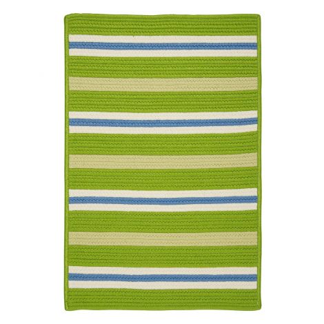 Painter Stripe PS61 Garden Bright Baby - Kids - Teen, Indoor - Outdoor Braided Area Rug by Colonial Mills