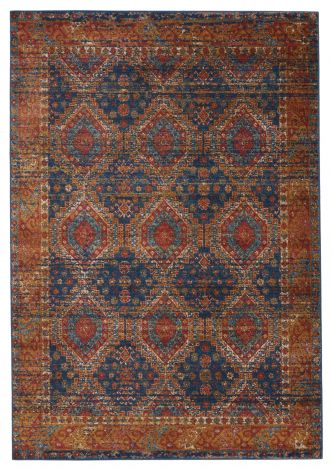 Vibe By Jaipur Living Quillen Medallion Blue Red Area Rugs 