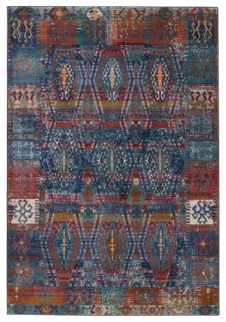 Vibe By Jaipur Living Miron Trellis Blue Red Area Rugs 
