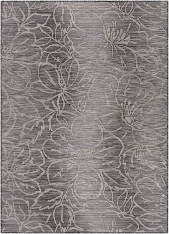 Pasadena PSA-2326 Charcoal, Black Machine Woven Traditional Area Rugs By Surya