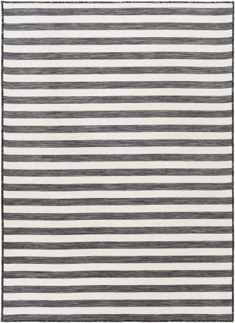 Pasadena PSA-2382 Charcoal, Cream Machine Woven Cottage Area Rugs By Surya