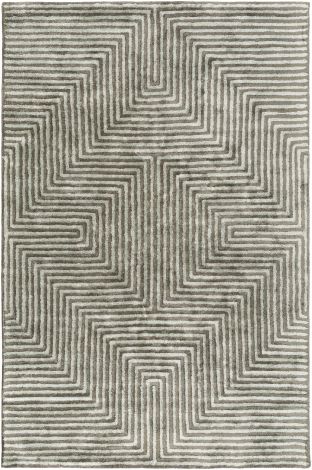 Quartz QTZ-5000 Ice Blue, Charcoal Hand Tufted Modern Area Rugs By Surya