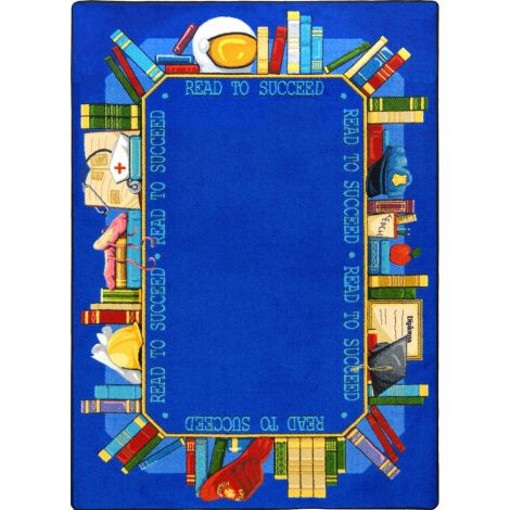 Kid Essentials Read to Succeed-Multi Machine Tufted Area Rugs By Joy Carpets