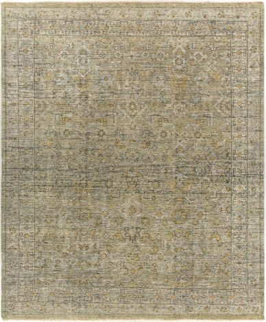 Reign REG-2303 Sage, Camel Hand Knotted Traditional Area Rugs By Surya