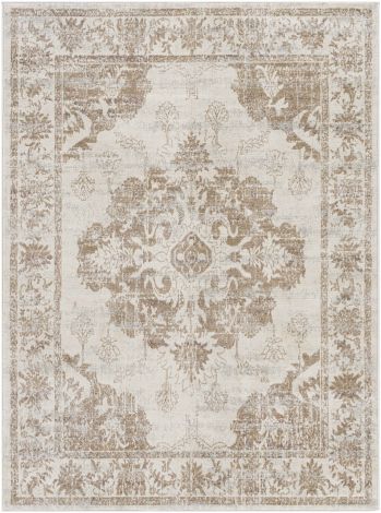 Roma ROM-2363 Camel, Cream Machine Woven Traditional Area Rugs By Surya