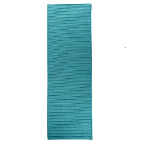 Reversible Flat-Braid (Rect) Runner RT56 Aqua Casual, Indoor - Outdoor Braided Area Rug by Colonial Mills