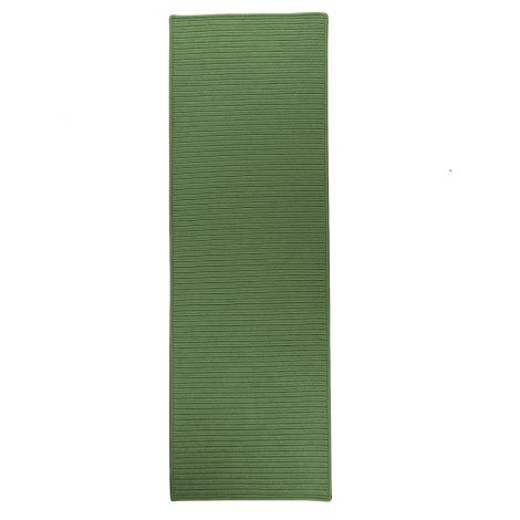 Reversible Flat-Braid (Rect) Runner RT68 Moss Green Casual, Indoor - Outdoor Braided Area Rug by Colonial Mills