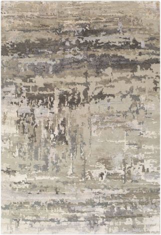 Arte RTE-2303 Light Gray, Camel Hand Knotted Modern Area Rugs By Surya