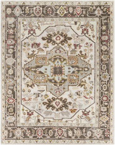 Revere RVE-2305 Medium Gray, Light Gray Hand Knotted Traditional Area Rugs By Surya