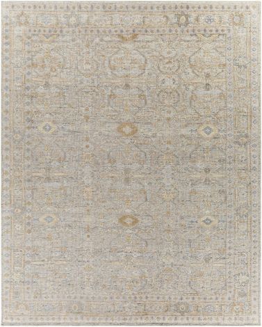 Revere RVE-2308 Medium Gray, Light Gray Hand Knotted Traditional Area Rugs By Surya