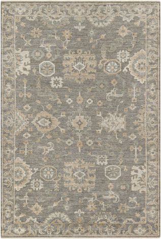 Royal RYL-2300 Charcoal, Medium Gray Hand Knotted Traditional Area Rugs By Surya