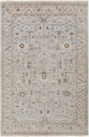 Sabine SBN-1002 Pale Blue, Butter Hand Knotted Traditional Area Rugs By Surya