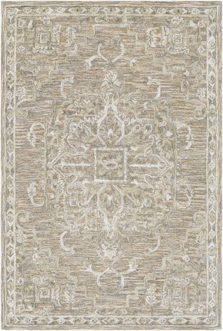 Shelby SBY-1007 Camel, Aqua Hand Tufted Traditional Area Rugs By Surya