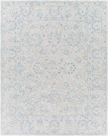 Shelby SBY-1011 Sky Blue, Pale Blue Hand Tufted Traditional Area Rugs By Surya