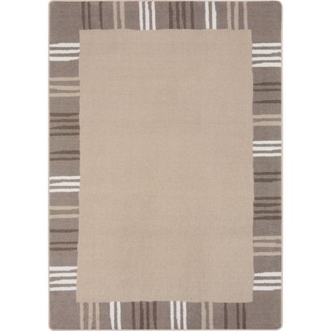 Kid Essentials Seeing Stripes-Neutral Machine Tufted Area Rugs By Joy Carpets
