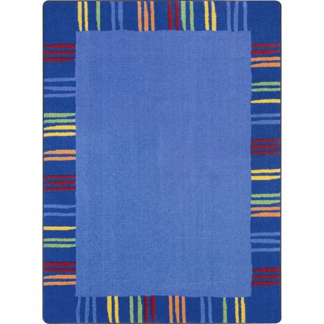Kid Essentials Seeing Stripes-Rainbow Machine Tufted Area Rugs By Joy Carpets
