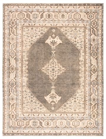 Jaipur Living Farwell Hand-Knotted Medallion Blue Ivory Area Rugs 