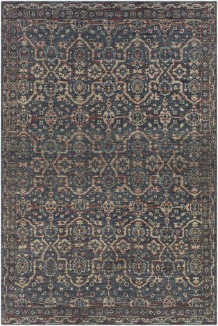 Smyrna SMY-2300 Charcoal, Garnet Hand Knotted Traditional Area Rugs By Surya