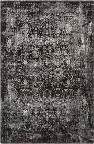 Solar SOR-2310 Black, Charcoal Machine Woven Traditional Area Rugs By Surya
