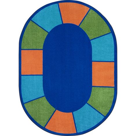 Kid Essentials Squares to Spare-Multi Machine Tufted Area Rugs By Joy Carpets