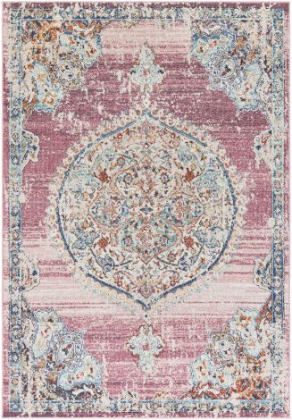 Serapi SRP-2305 Cream, Rose Machine Woven Traditional Area Rugs By Surya