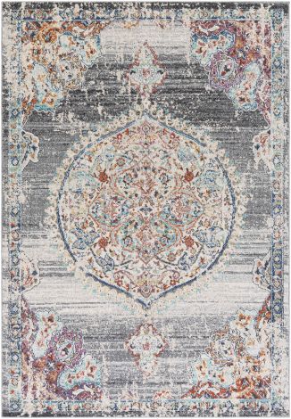 Serapi SRP-2306 Cream, Rose Machine Woven Traditional Area Rugs By Surya