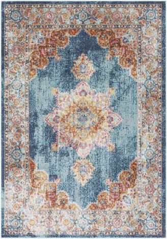 Serapi SRP-2310 Cream, Rose Machine Woven Traditional Area Rugs By Surya