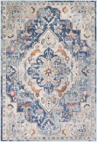 Serapi SRP-2312 Cream, Rose Machine Woven Traditional Area Rugs By Surya