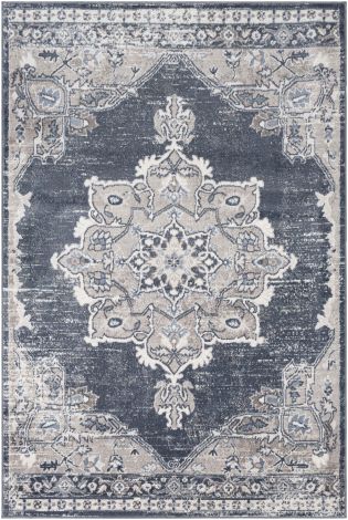 St tropez SRZ-2304 Navy, Light Gray Machine Woven Traditional Area Rugs By Surya