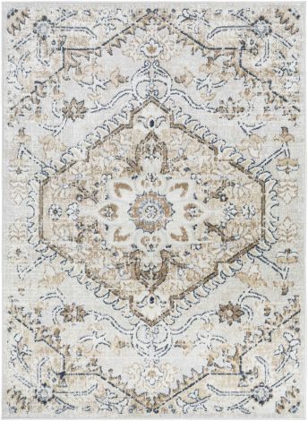 St tropez SRZ-2314 Tan, Charcoal Machine Woven Traditional Area Rugs By Surya