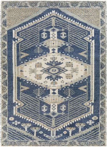 St Moritz STM-2300 Denim, Beige Hand Knotted Traditional Area Rugs By Surya