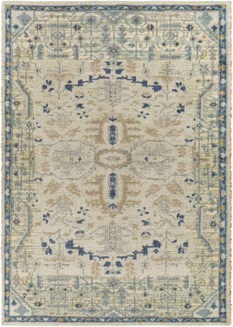 St Moritz STM-2302 Denim, Beige Hand Knotted Traditional Area Rugs By Surya