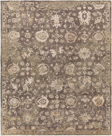 Sufi SUF-2301 Charcoal, Medium Gray Hand Knotted Traditional Area Rugs By Surya