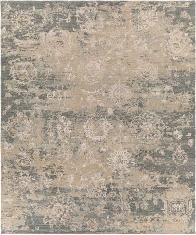 Sufi SUF-2303 Charcoal, Medium Gray Hand Knotted Traditional Area Rugs By Surya