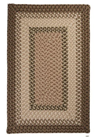 Tiburon TB69 Spruce Green Rustic Farmhouse, Indoor - Outdoor Braided Area Rug by Colonial Mills
